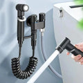 Toilet cleaning bidet set. Cold and hot water toilet accessories. Handheld bathroom cleaner. Anal cleaning device. Oasis Select Black
