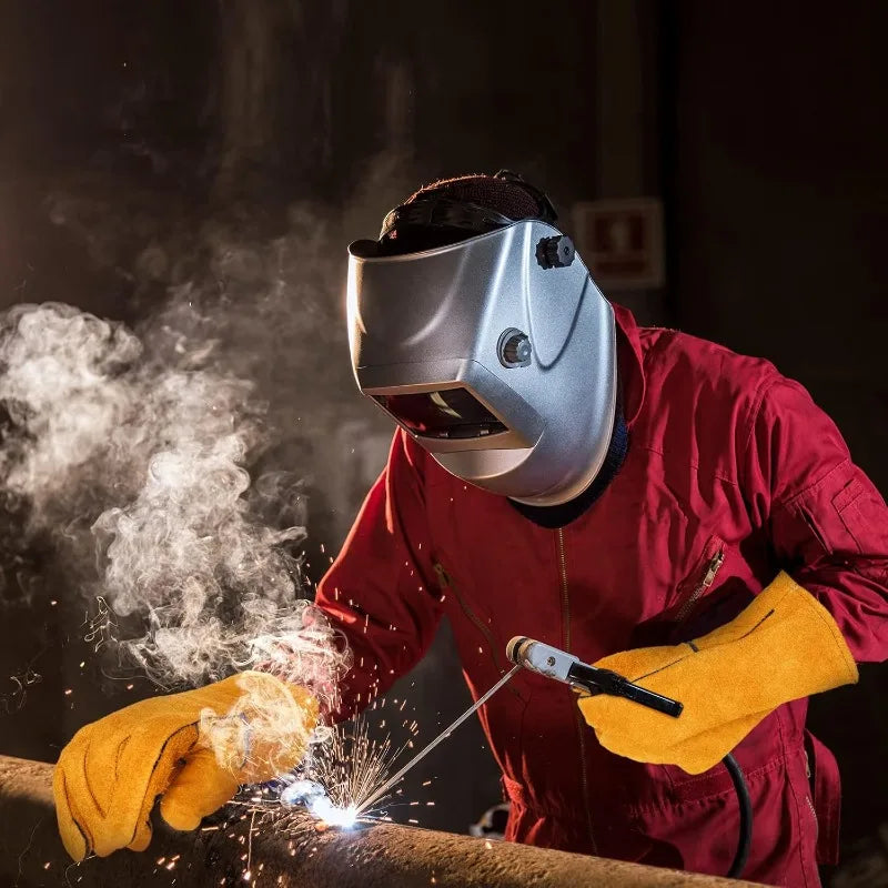 Yellow Flame-retardant Heat-proof Welding Work Gloves Industrial Grade Metal Welding Protector Soldering Welding Tools Oasis Select