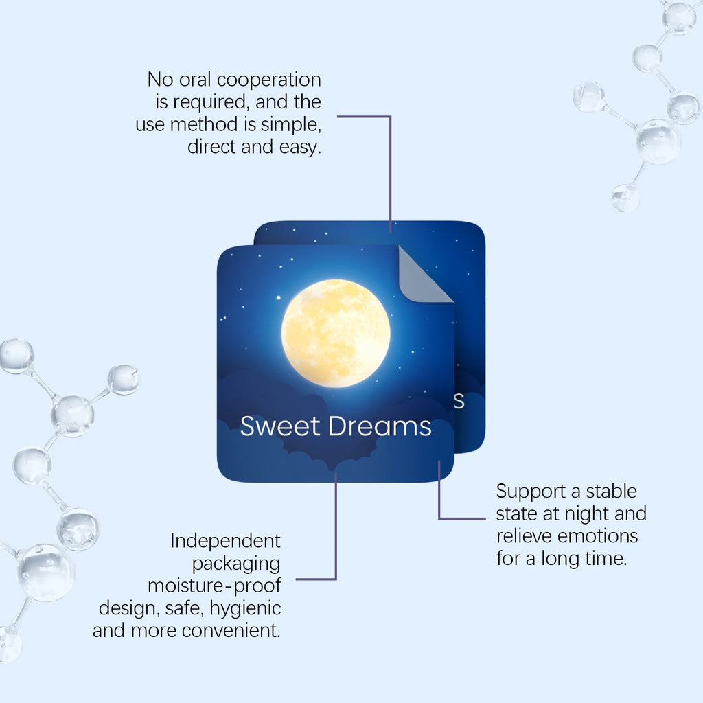 Sleep Care Patches | Natural Daily Gentle Nighttime Soothing Care for Peaceful & Restful Sleep, Convenient Portable Design Oasis Select