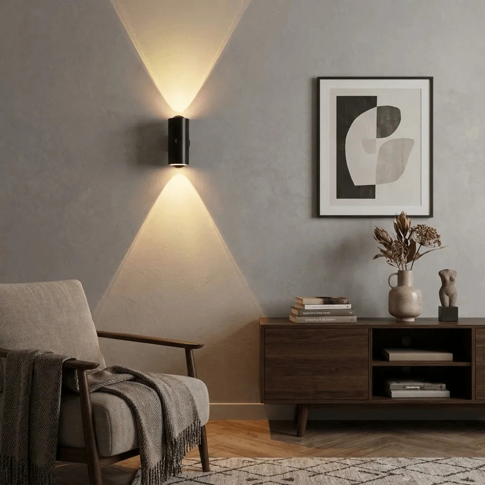 16-Color RGB Motion Sensor Wall Lamp | Rechargeable Night Light
