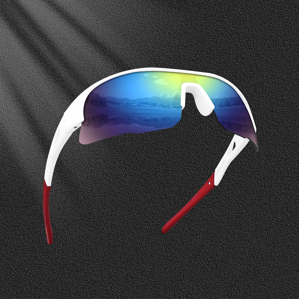 Cycling Glasses UV Protection Sports Sunglasses Lightweight Frame Surround Windproof Glasses for Cycling Running Hiking Oasis Select N-YJ-918505