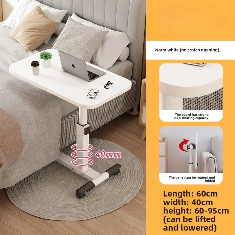 Multi-functional Household Goods Bedside Table Sofa Side Desk Bedroom Removable Lift Lazy Computer Desk Office Small Table Oasis Select PU-BAI