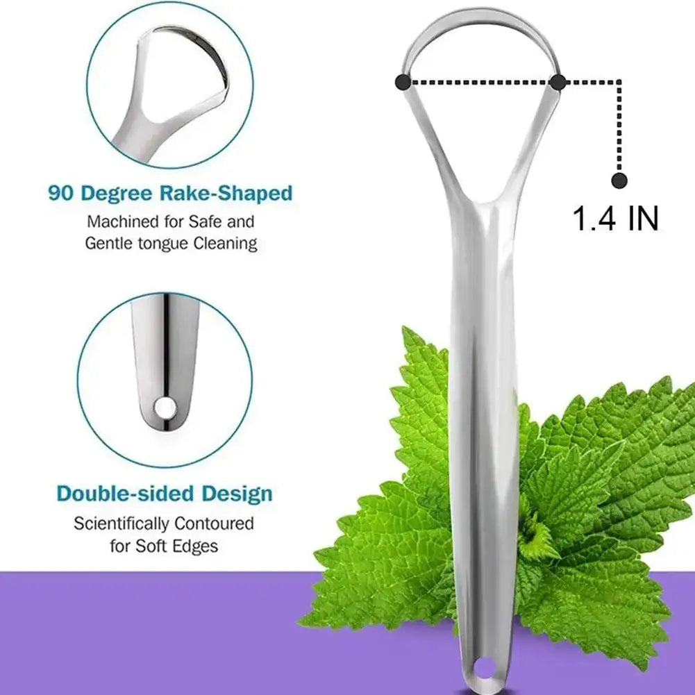 Stainless Steel Tongue Scraper for Fresh Breath & Oral Care Tongue Scraper Oasis Select