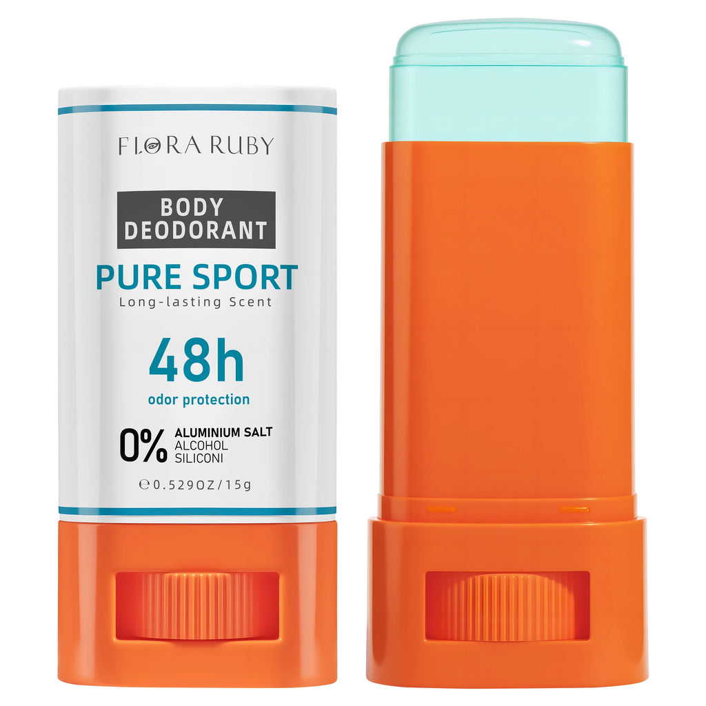 Flora Ruby Refreshing Body Care Cream for Armpits And Underarms, Odor Control, Fresh And Clean Feeling, Portable 15g Oasis Select 1PCS 04-Pure Sport