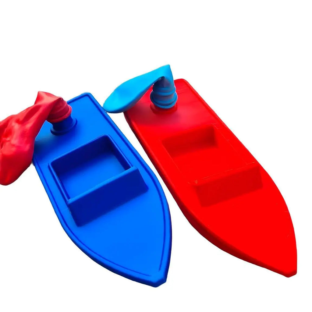 Balloon Powered Race Boats Toy 3D Printed DIY Water Racing Ship Ornaments Home Experiment Toy Home Outdoor Pool River Game Gifts Oasis Select