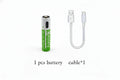 USB-C Rechargeable AA AAA Lithium Battery 1.5V Li-ion Batteries 12000mAh 6800mAh Constant Voltage Fast Charging for Toy Clock Oasis Select 1 PCS AAA Battery
