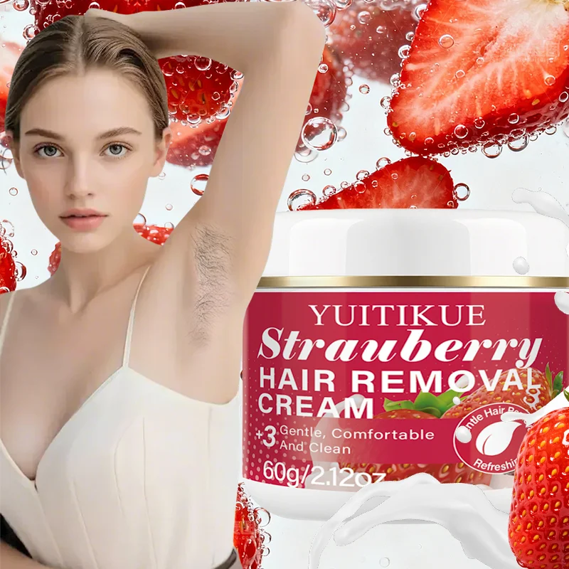 YUITIKUE Strawberry Hair Removal Cream – Sensitive Skin 60g