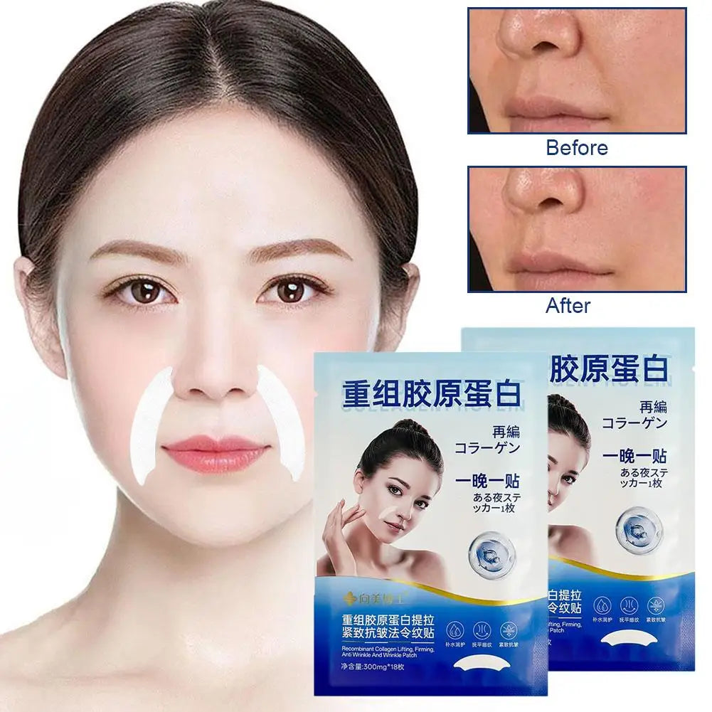 SADOER Facial Wrinkle Patches – 18 Overnight Anti-Wrinkle Anti-Wrinkle Patches Oasis Select