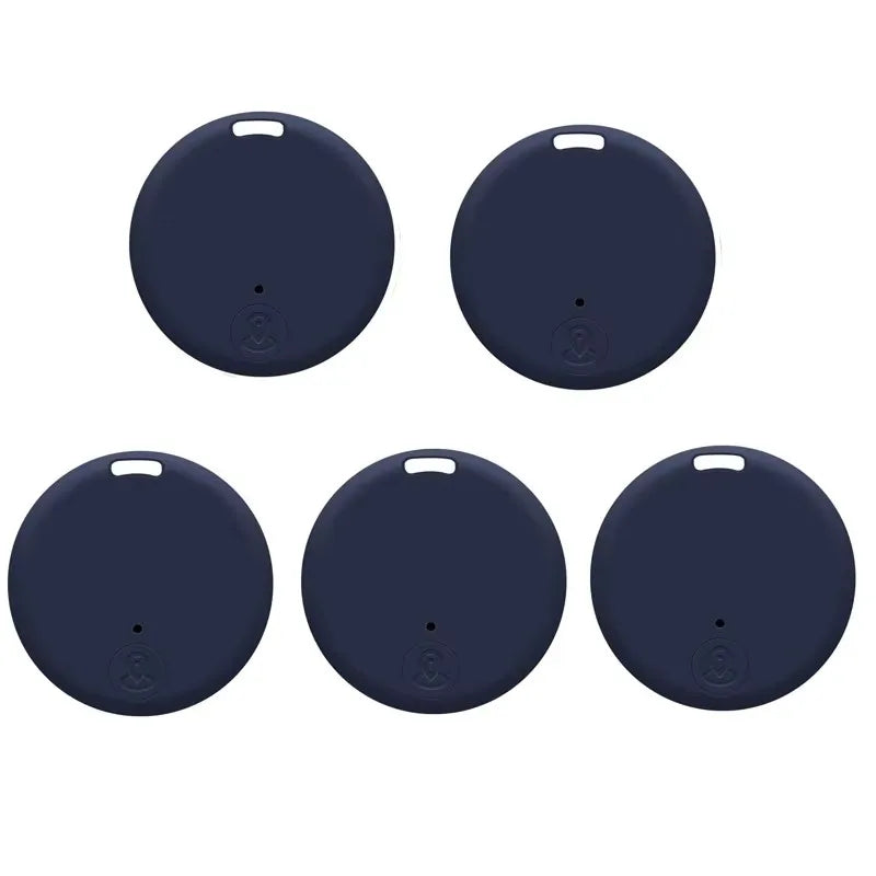 1/2/5pcs Mini GPS Wireless Bluetooth Anti-Lost Device Key Wallet Luggage Pet Kids Bag Smart Tracking Finder Locator Works Oasis Select 5pcs Blue