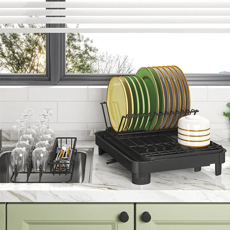 Kitchen foldable dishes, dishes, dishes, drain rack, chopsticks storage rack, countertop, sink rack, dishes Oasis Select