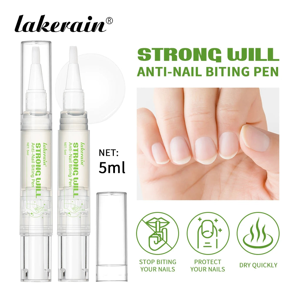 Lakerain Anti-Nail Biting Pen Strong Bitter Protect Nails Apply Quickly Safe Ingredients Natural Moisturizing Nail Pen Care Tool Oasis Select