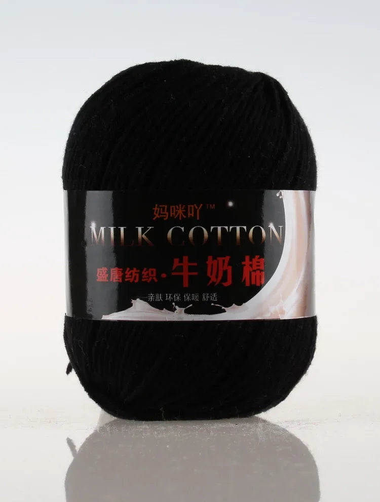 DIY Three Strands Graded Section Dyed Wool Medium Fine Cotton Thread