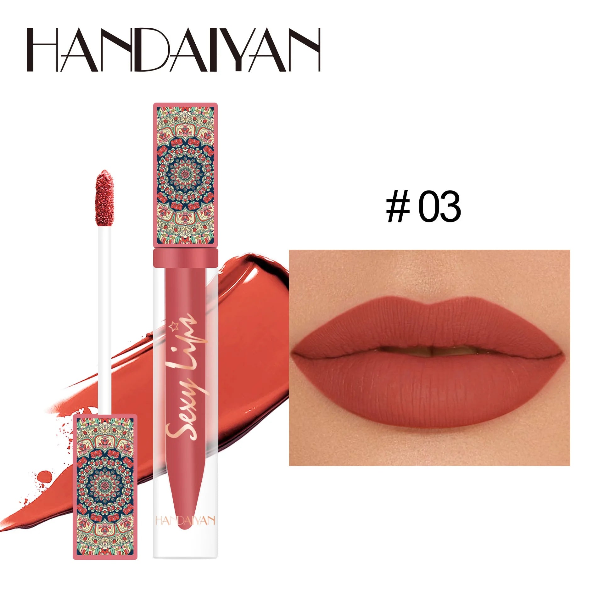 Handaiyan Bohemian Matte Liquid Lipstick – 6 Earth Tone Colors