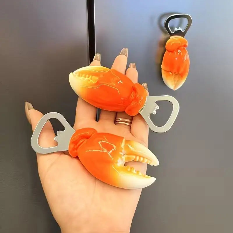 Creative And Unique Crab Claw Bottle Opener, Magnetic Refrigerator Magnet, Beer And Beverage Bottle Opener, For Home Use Oasis Select