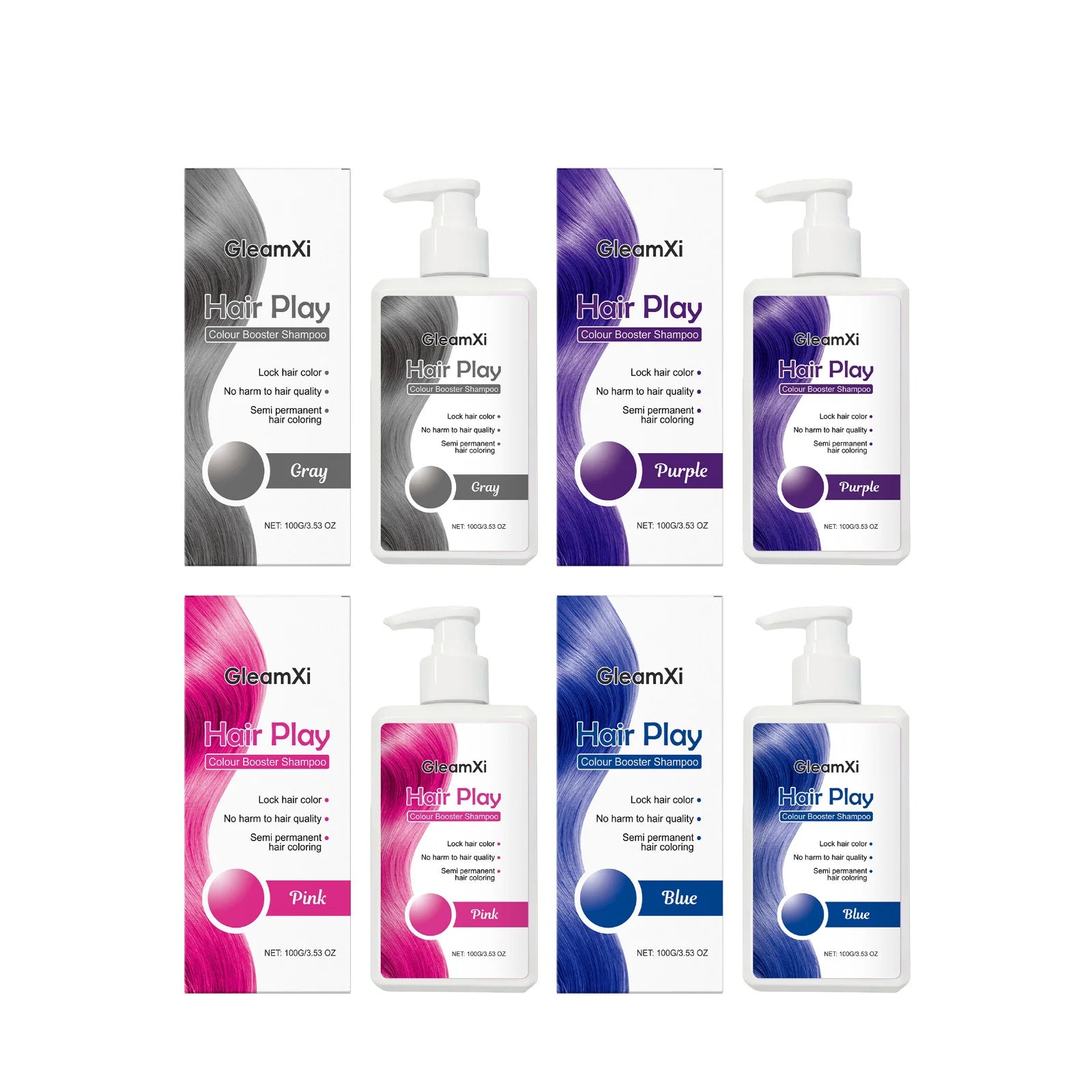 Hair Coloring Shampoo Color Enhance Hair Dye Protection Fade Yellow After Bleach Hair Non-Irritating Fixing Hair Dye Shampoo Oasis Select