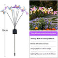 Solar-powered Butterfly Ground Insert Light, Artificial Flower Butterfly Light, Outdoor Waterproof Garden Lawn LED Light Oasis Select 6 heads