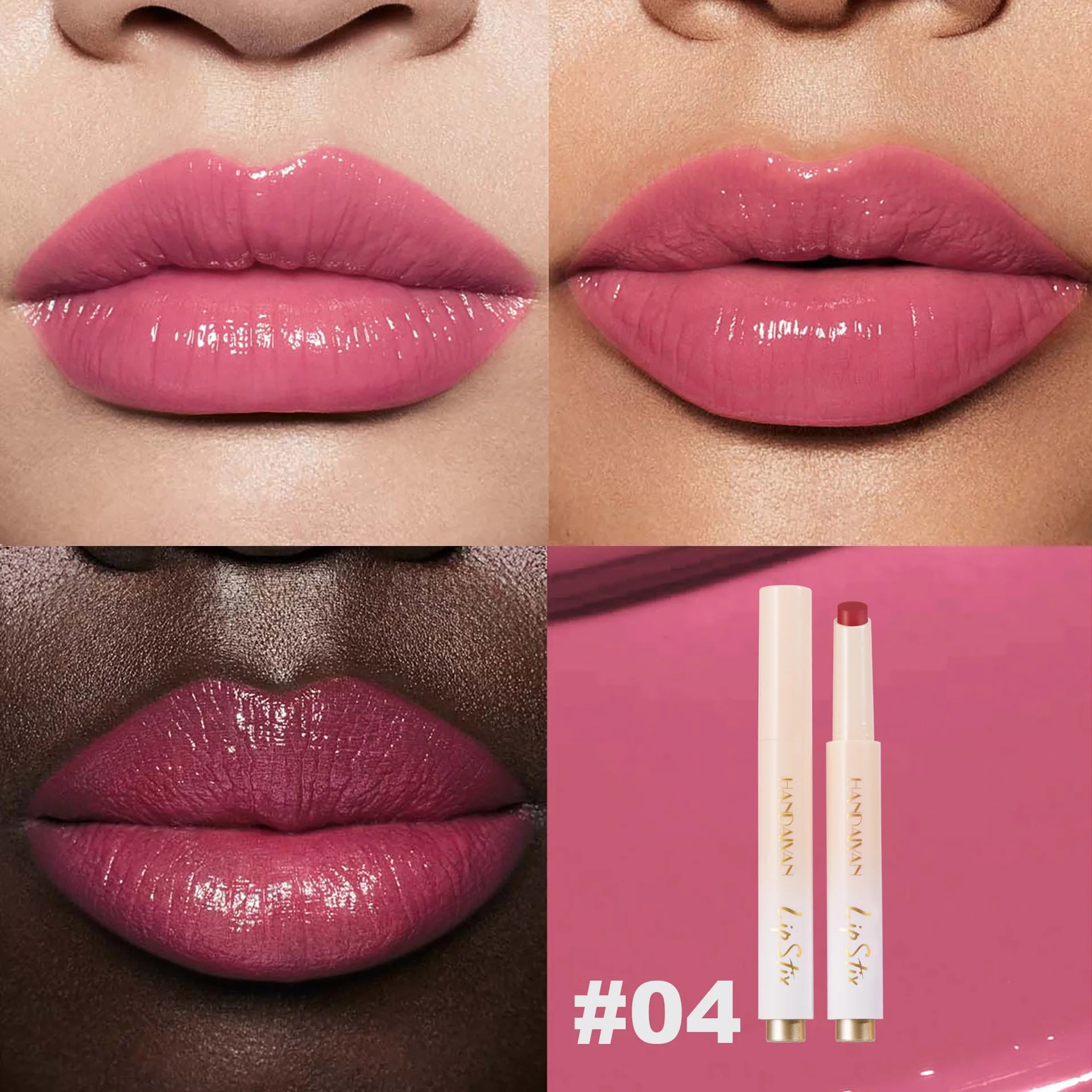 Handaiyan Press-On Jelly Mirror Lip Gloss – Long-Lasting Tint