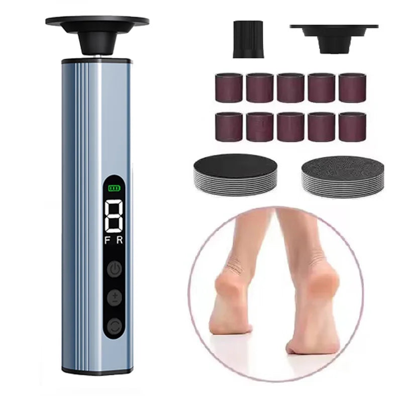 Electric Foot File Pedicure Machine – 9-Speed Rechargeable