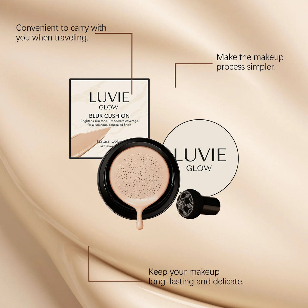 Mushroom Head Air Cushion Long Lasting Waterproof Oil Control Moisturizing Longwearing Waterproof Makeup Base Concealer CC Cream Oasis Select