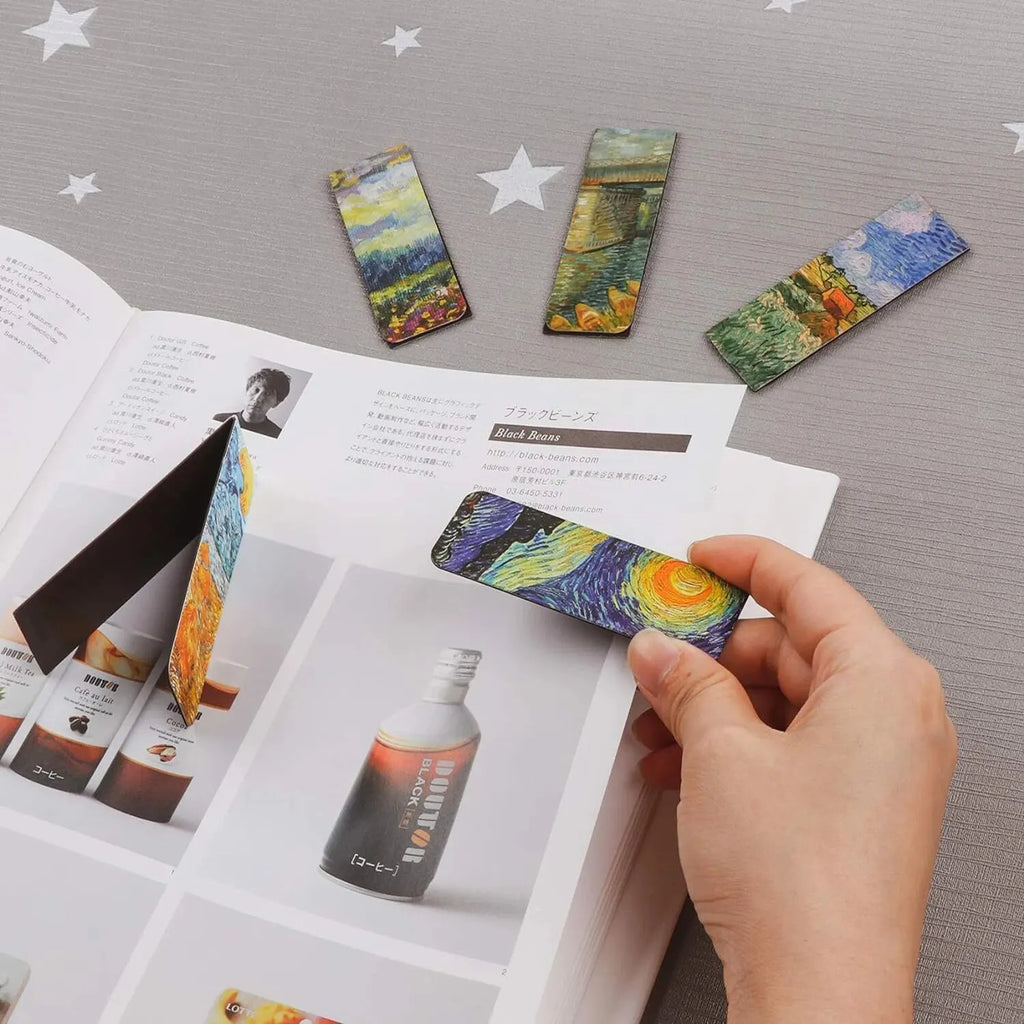 4Pcs Magnetic Bookmarks with Magnet Book Markers Page Clip for Students Teachers School Oasis Select