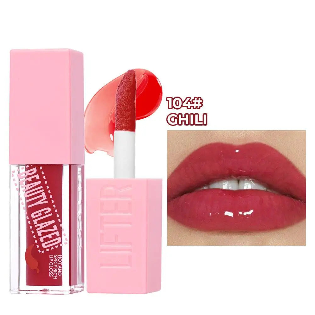 Jaysuing Shimmer Lip Oil Gloss – Fruity Moisturizing Tinted Jelly Lip Oil Gloss Oasis Select D China
