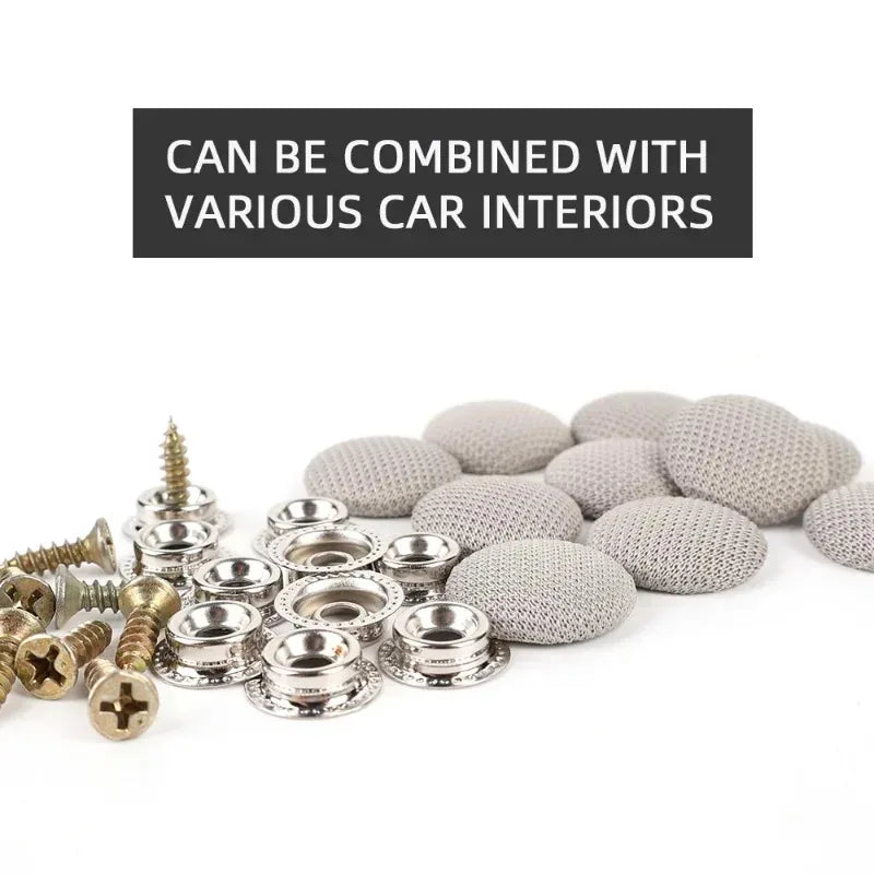 10/20/30/40pcs Car Roof Cloth Fixing Buckle Snap Rivets Retainer Car Interior Ceiling Buckles Headliner Auto Roof Metal Buckle Oasis Select