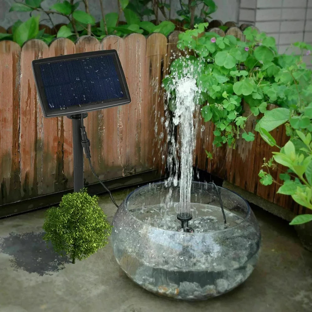 1.5W Solar Submersible Fountain Pump – Pond & Garden Pool Solar Fountain Pump Oasis Select