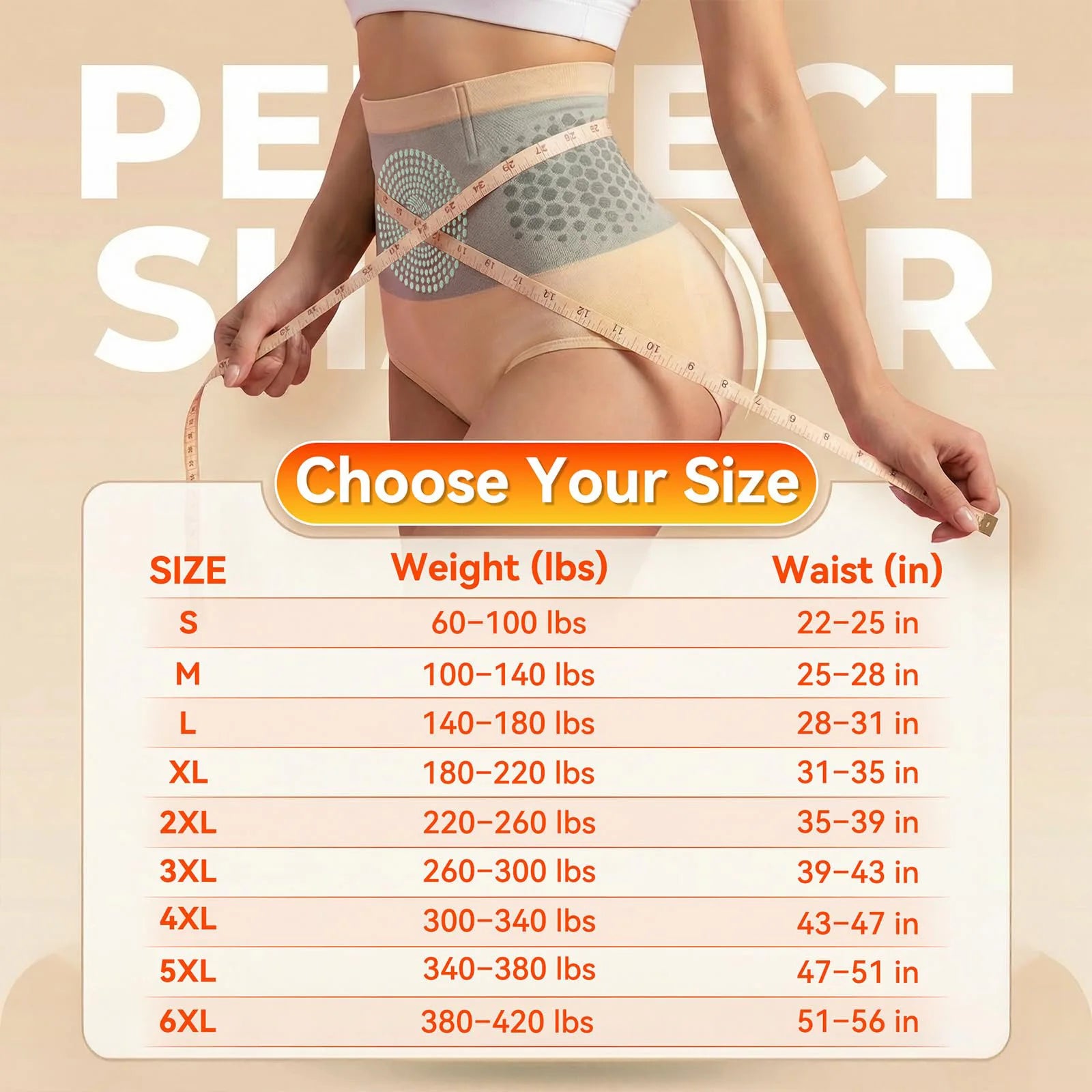 Seamless High Waist Body Shaping Panties for Women Abdomen Control Therapy Warm Uterus Slimming Underwear Shaper Briefs Oasis Select