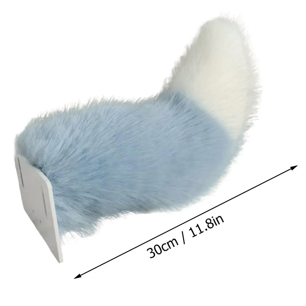 Car Rear Decorative Tail Plush Tail Ornament Motorcycle Plush Tail Decoration Accessories Easy To Use For Backpack Luggage Oasis Select