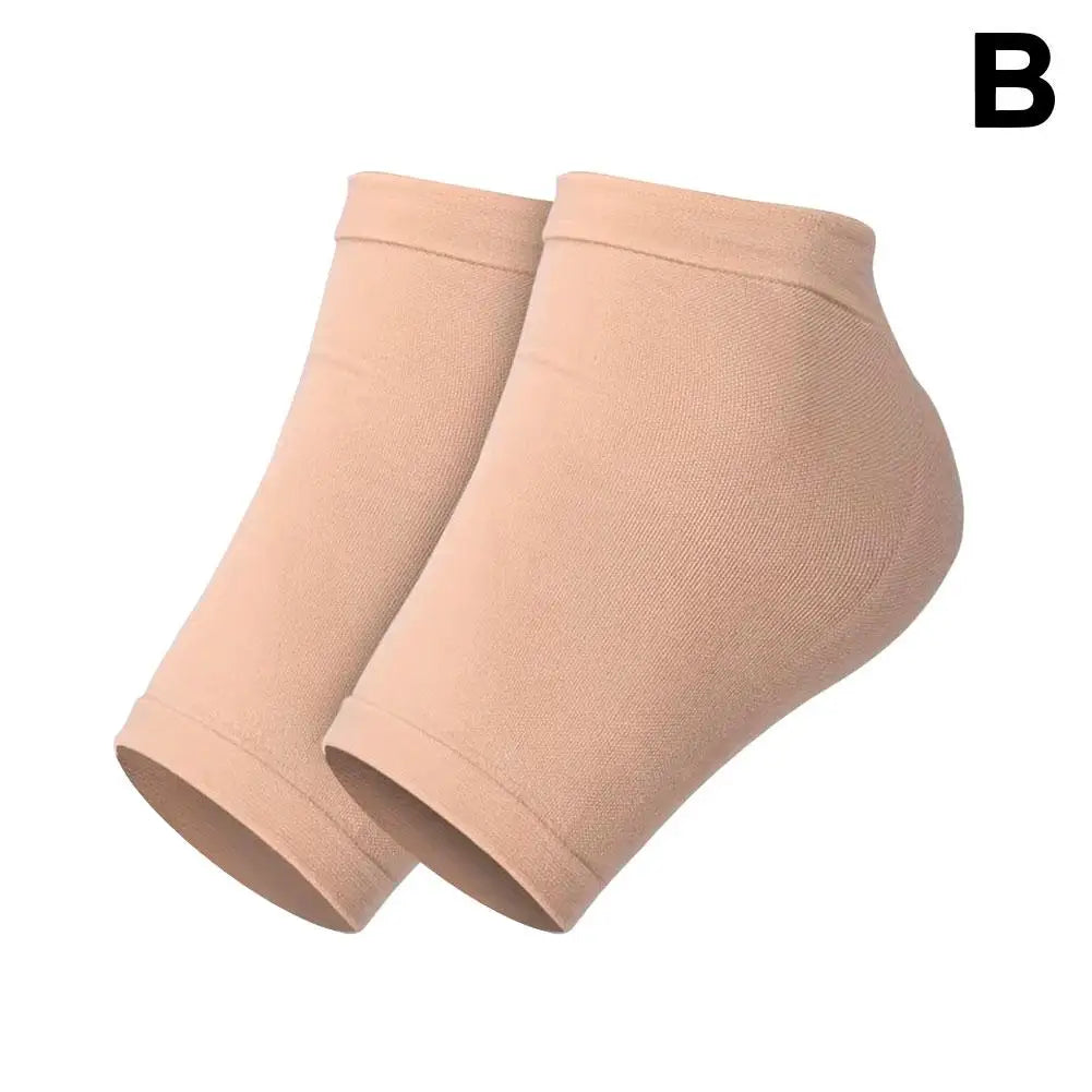 2PCS Gel Moisturizing Heel Socks Spa Sock For Foot Care Gel Heel Socks For Dry Cracked Dry Feet Skin Gel Heel Repair Socks Tools Oasis Select colour of skin
