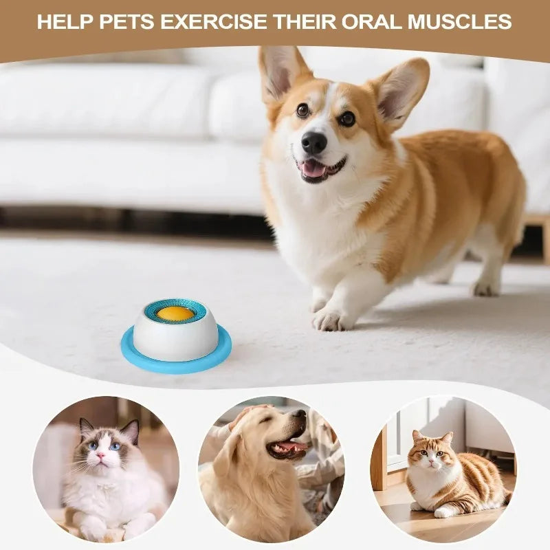 Cat Self Hi Toy Dog Licking Plate Suction Cup Licking Cat Ball Licking Fun Rotating Pet Supplies Oasis Select