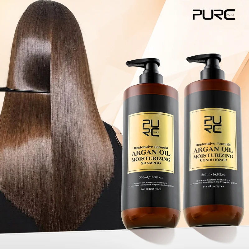 PURC Morocco Set Serum Smoothing Shampoo Conditioner And Repair Hair Mask Anti Dandruff Scalp Anti-Itch Hair Care Products Kit Oasis Select