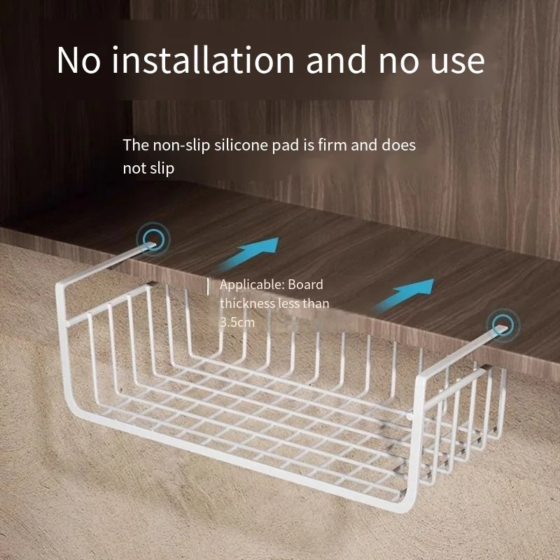 Kitchen storage racks dormitory storage tools hanging layered seasoning baskets bottom hangers of hanging cabinets Oasis Select