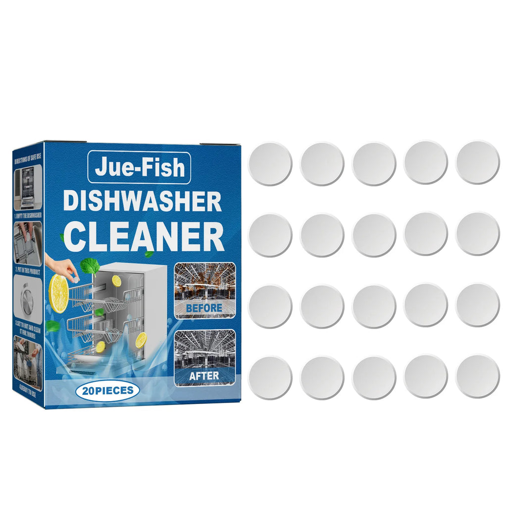 Jue Fish Dishwasher Cleaner Tablets – Descale & Deodorize 20pk Dishwasher Cleaner Tablets Oasis Select 20pcs Boxed