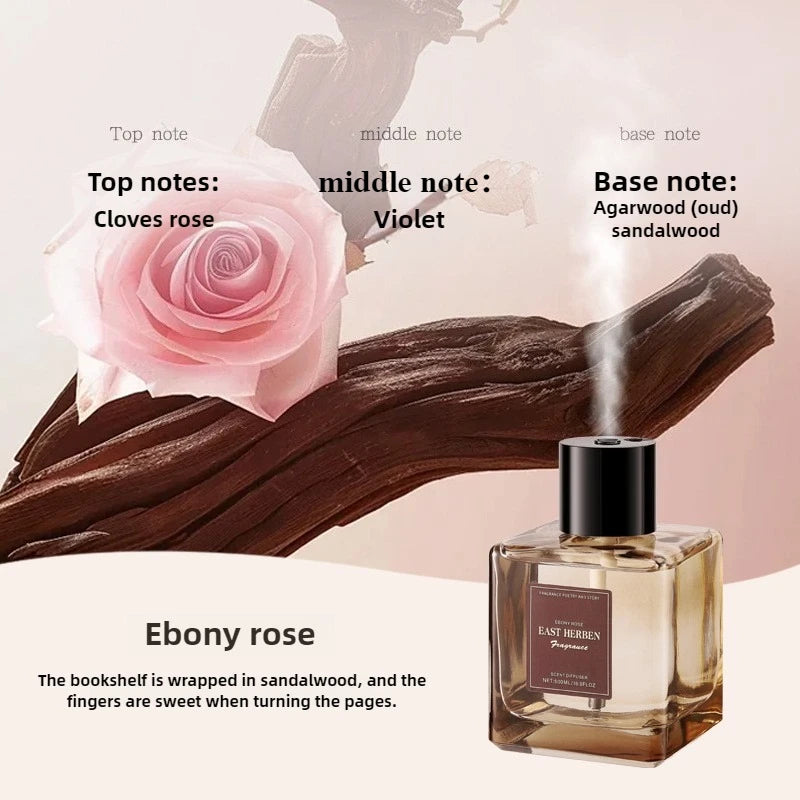 500ml Reed Diffuser Oil Flameless Home Fragrance Air Freshener Tea Scent Air Car Odor Sticks Aromatherapy Diffuser Oasis Select 500ml Ebony rose
