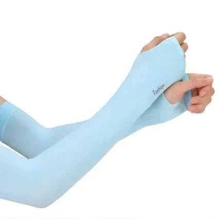 1/2pair Unisex Arm Guards for Men Women, Sleeve Warmers, Sports Sleeves, UV Sun Protection, Hand Cover, Support, Running Fishing Oasis Select 1pair blue-B