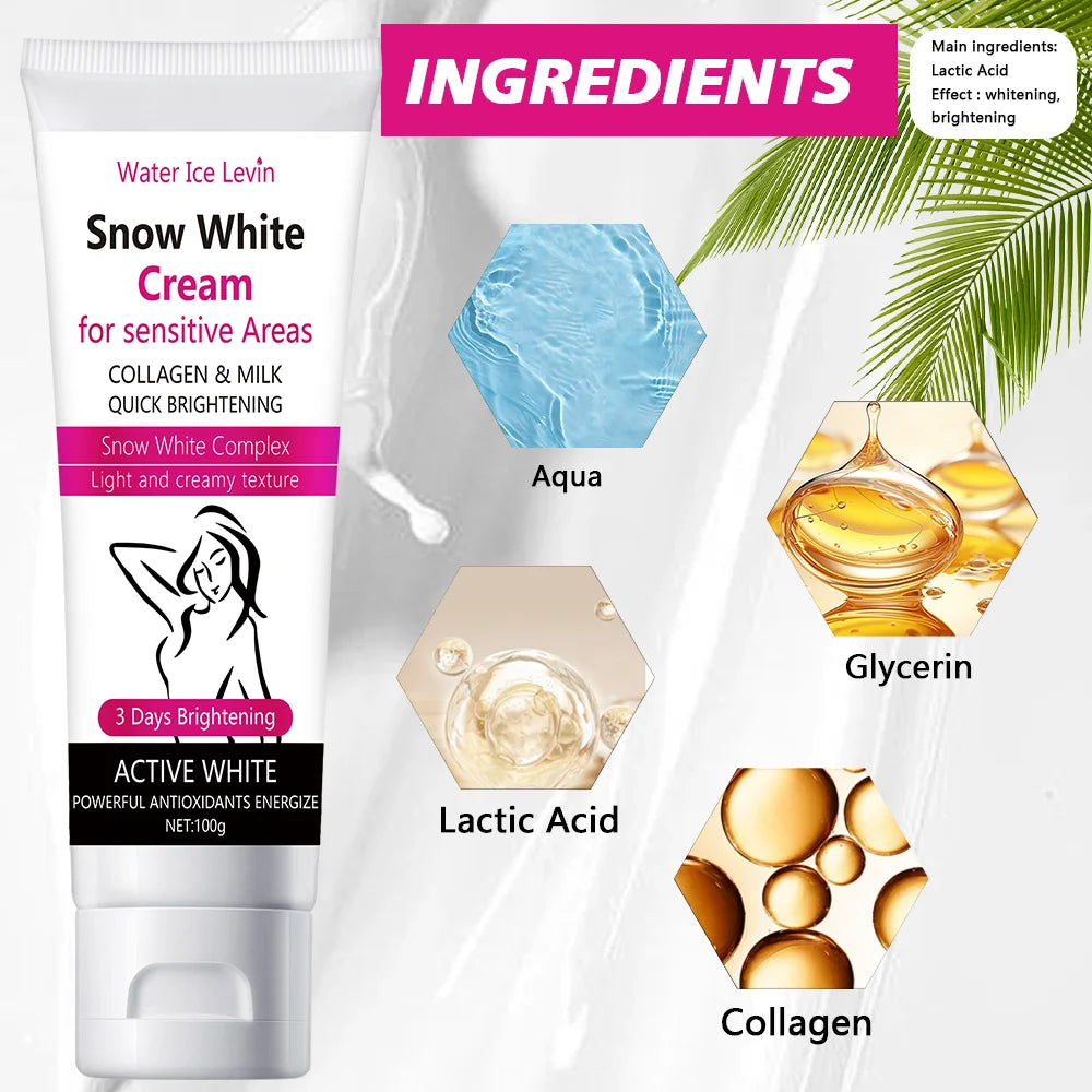 Face & Body Brightening Cream – Melanin Lightening Lotion 100g Skin Brightening Cream Oasis Select