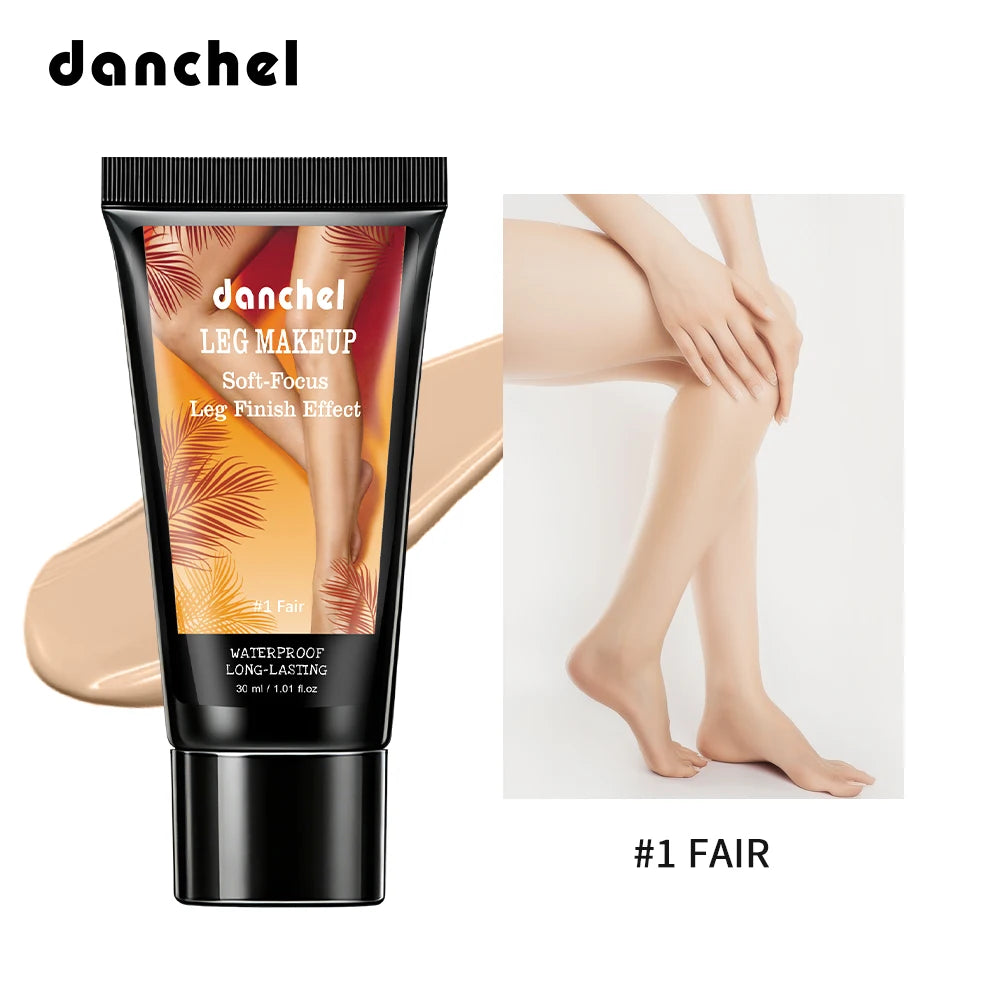 3 Colors Leg Makeup Medium Airbrush Leg Effect Body Foundation Waterproof Sweatproof Cover Scars Varicose Veins Tattoo Even Skin Oasis Select 1Fair Brown