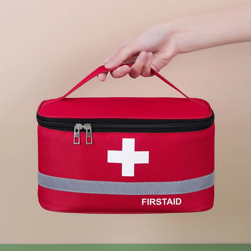 Portable First Aid Storage Bag – Travel & Home Medicine Organizer