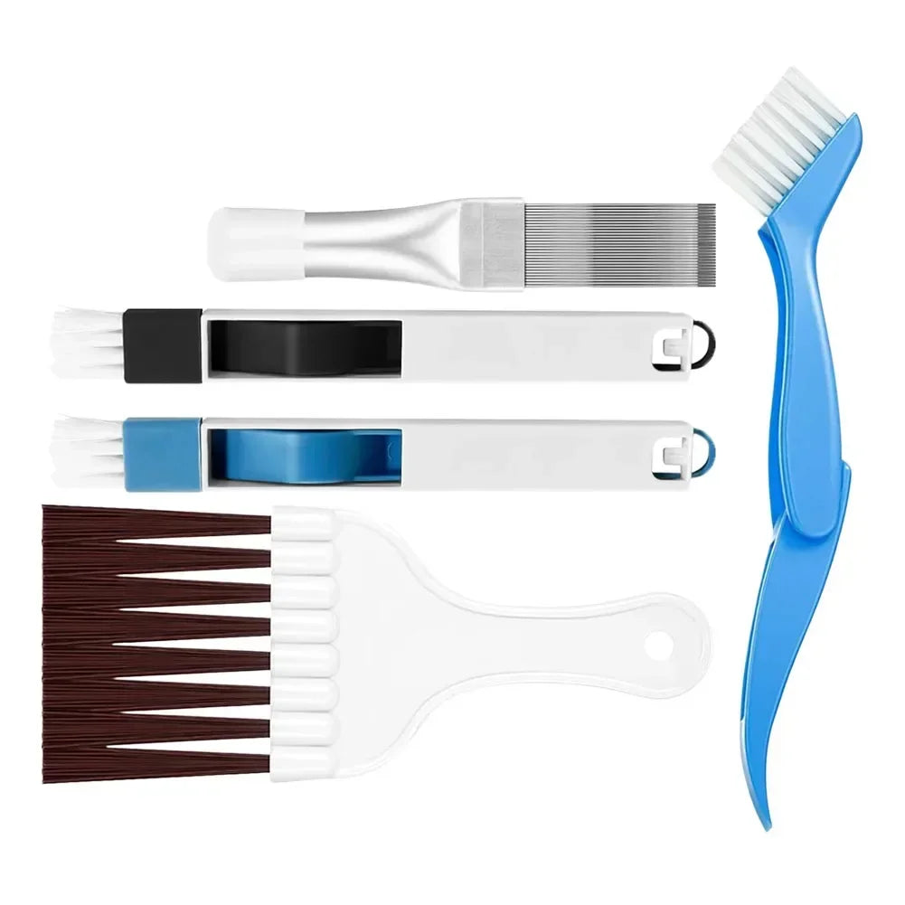 5 Piece Air Conditioner and Refrigerator For Cleaning Brush Set Essential Tools for Deep For Cleaning Tight Spaces Oasis Select