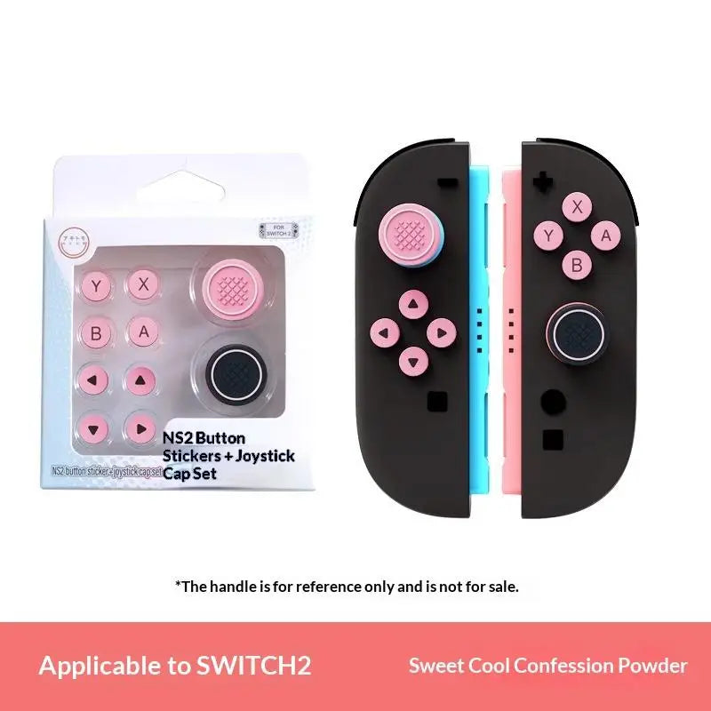 SXH Thumb Button Caps For Switch 2 Joysticks Controller Colorful Silicone Cap For Switch 2 Handle Accessories Oasis Select A11