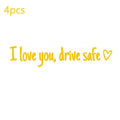 Drive Safe I Love You Rearview Mirror Decal - Waterproof Vinyl Car Mirror Sticker - Driving Safety Reminder Adhesive Oasis Select A2