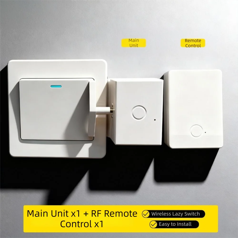 Type-C Rechargeable RF Wireless Remote Control Light Switch