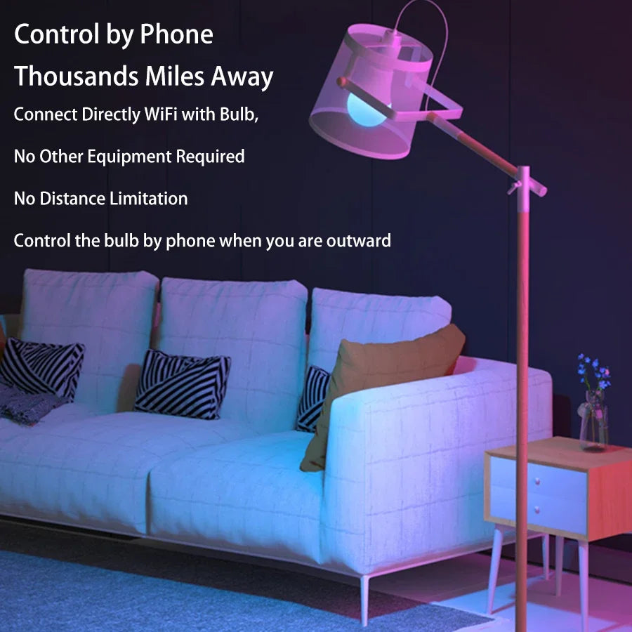Tuya WiFi Smart LED Bulb E27 RGB 12W/15W/18W – Alexa & Google Smart LED Bulb Oasis Select