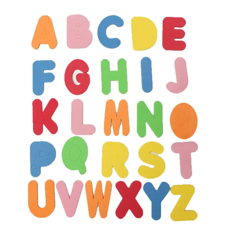 36PCS Numeric Letters Dots Heart Star Children Colored Sticker Paper Toys Album Diary Decoration Accessories Stickers Oasis Select
