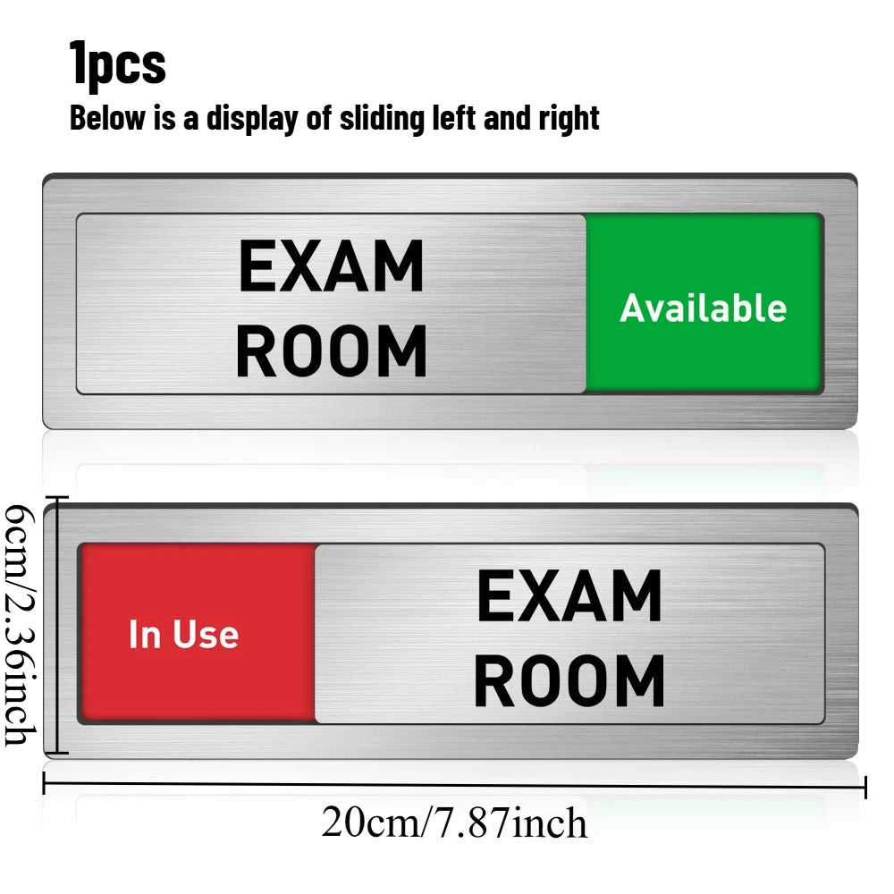 Office Room Sliding Status Sign Multi-function Adjustable Indicator Creative Decor Door Sticker for Meeting Room Decoration Oasis Select ZTP113 20x6cm