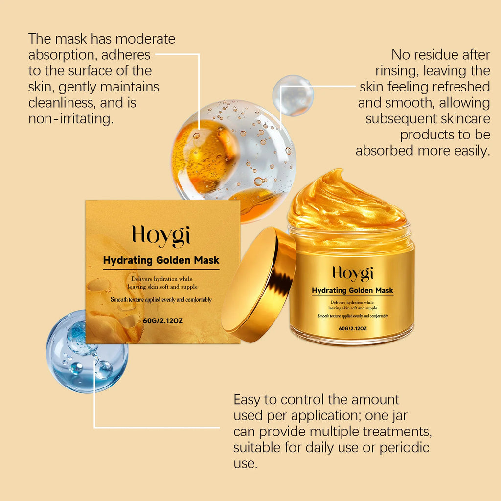 Hydrating Golden Mask Collagen Gold Peel Off Facial Mask Moisturizing Firming Reduces Wrinkles Removes Blackheads Dirt & Oils Oasis Select