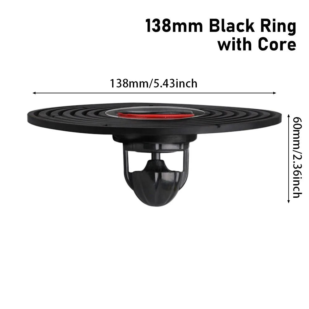 1Pcs Bathroom Floor Floor Drain Core Odor And Insect Proof Can Be Cut Sewer Cover Large Size 138mm Sewer Rapid Drainage Oasis Select Black Ring Core
