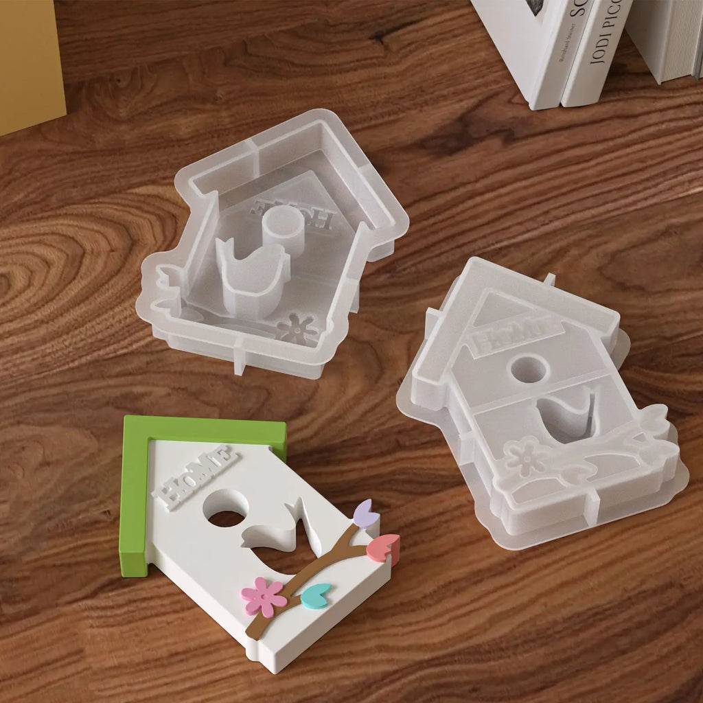 Easter Birdhouse Silicone Mold – Candle Resin & Plaster DIY