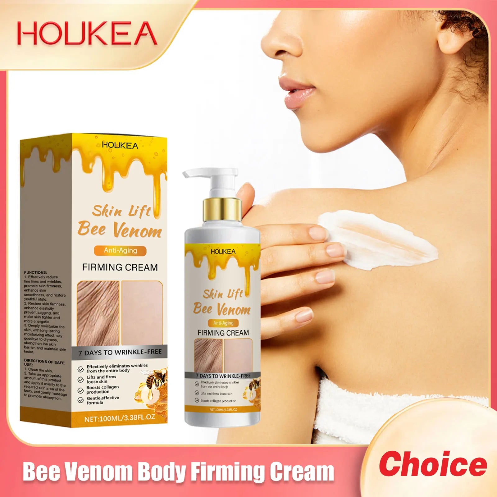Houkea Bee Venom Body Firming & Moisturizing Cream 100ml